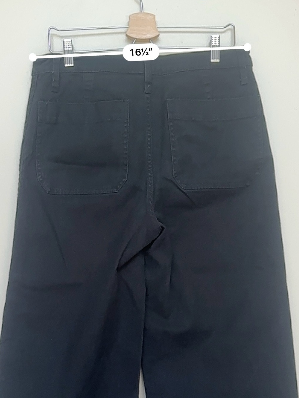 Madewell Emmett Wide Leg Crop Pants Black High Rise Stretch Size 31 - Picture 8 of 11